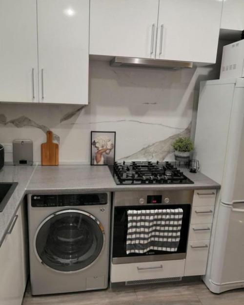 Отличное оформление. Для небольшой кухни. 01