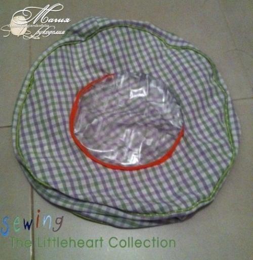 Как сшить пуфик - органайзер для детских вещей или игрушек. 08