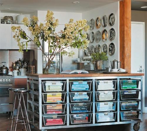 Книжные полки.  Ваши книги скромно пылятся на полке? 04