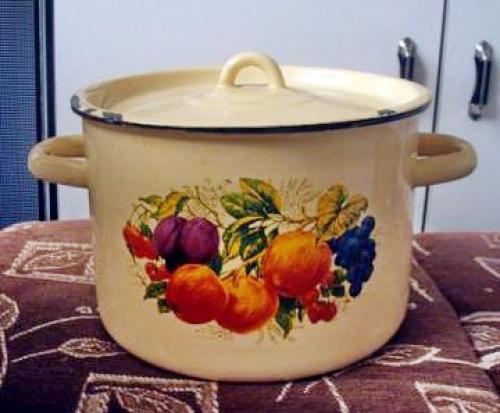 Советская посуда.  Эмалированные кастрюли. 05