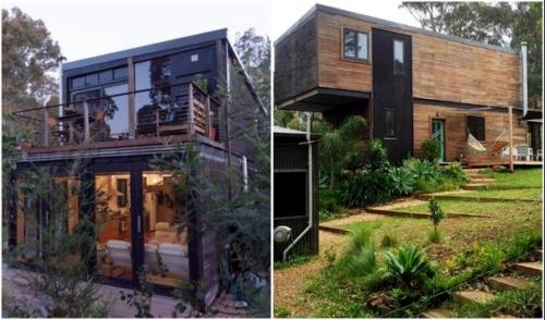 Австралиец превратил 4 грузовых контейнера в современный дом. 02