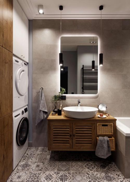 В этом интерьере много натурального дерева, приятных оттенков и красивой мебели - все, что нужно для комфортного и уютного сканди. 04