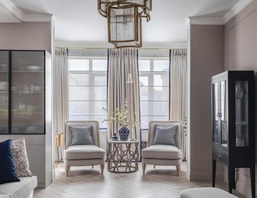 Реализованный интерьер квартиры, площадью 140 кв. 02