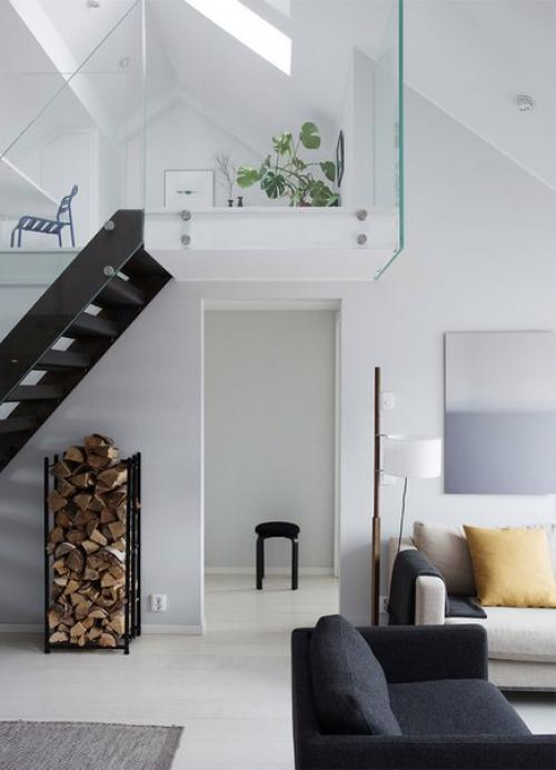 Современная квартира под крышей в Стокгольме (68 кв. 03