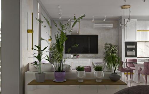 Дизайн гостиной!  Скажите белый? 01