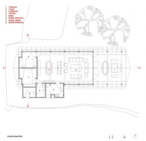 Реконструкция старого амбара под стильный загородный дом в Чили. 08