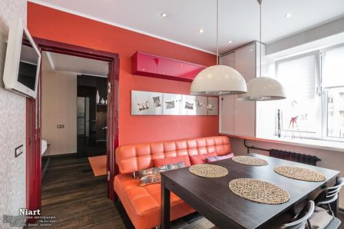 Контрастный дизайн однокомнатной квартиры 36 кв. 07