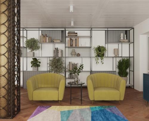 Идея 146. Сочетание обоев и растений. 03