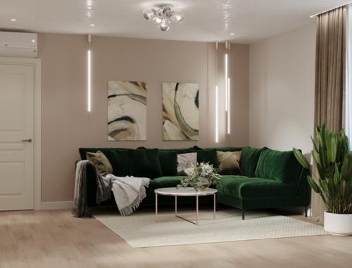 Оттенки зеленого одни из самых популярных акцентов. 08