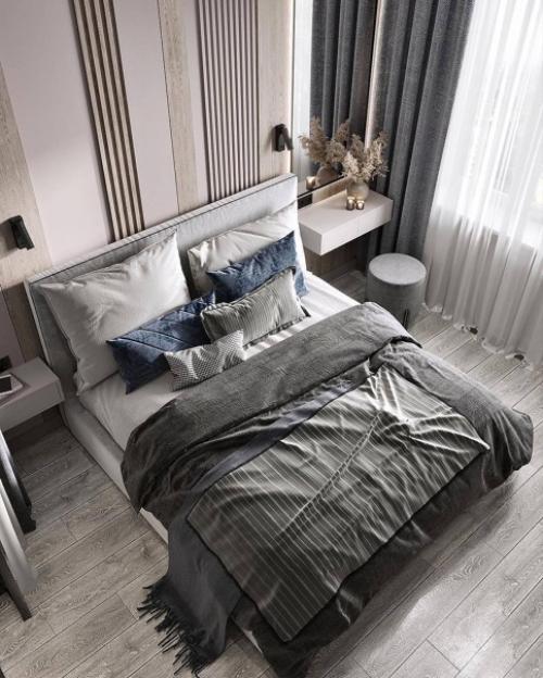 Десять кадров интерьера квартиры в неоклассике в приятных спокойных оттенках. 08