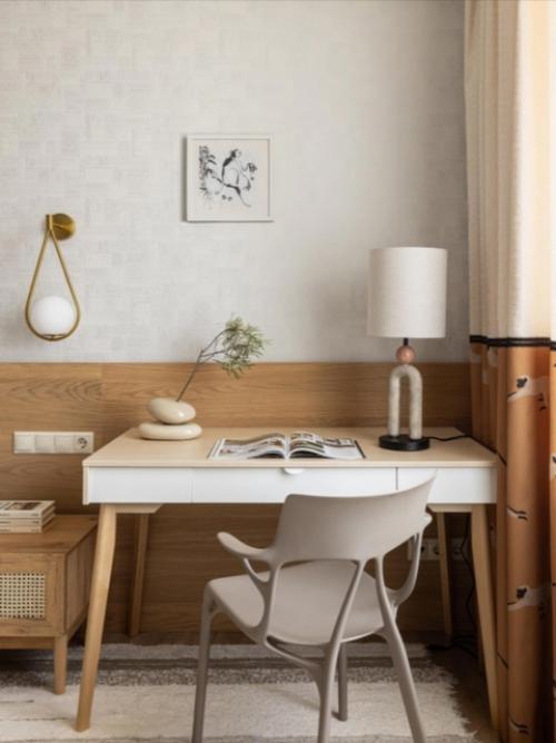 В УФЕ. Дизайнер Юрий воробьев создал современный интерьер для молодой девушки в Сталинке площадью 58 кв. 06