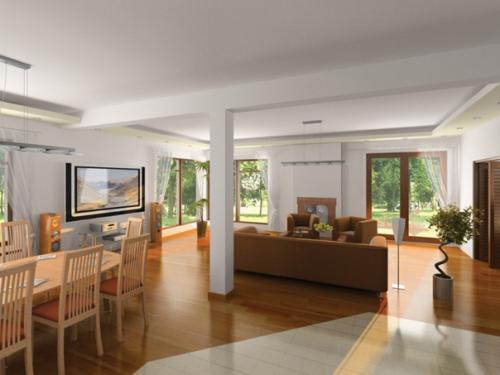 Современный, изысканный загородный коттедж. 07