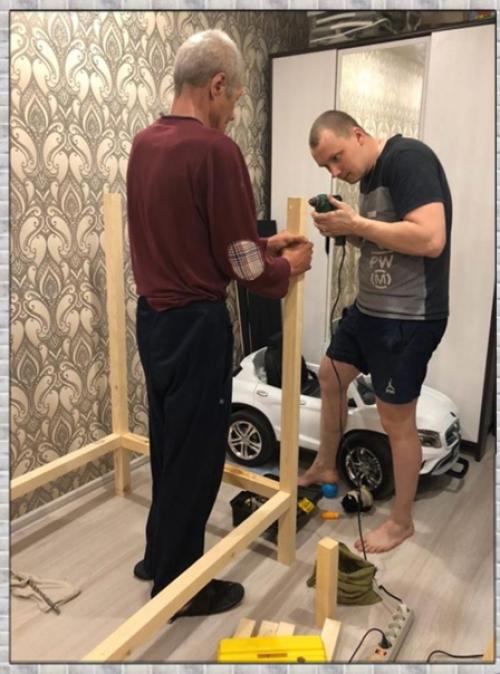 Процесс оформления детской кроватки. 02