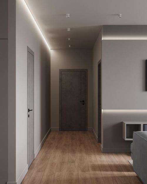 Просторный, обволакивающий и очень сбалансированный интерьер кухни - гостиной для молодой семьи с двумя детьми. 04