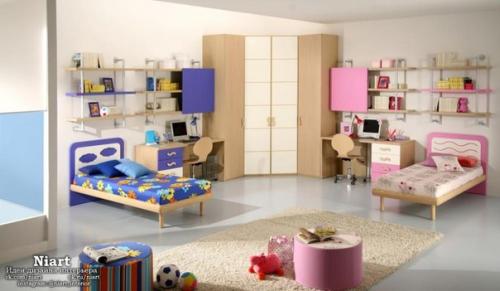 Интерьер детской для разнополых детей. 07