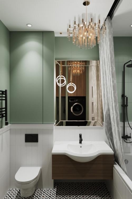 Оттенки зеленого одни из самых популярных акцентов. 05