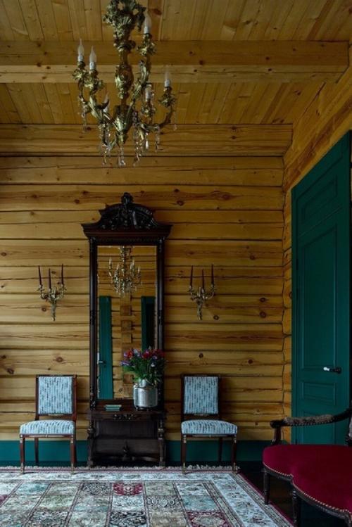 Дом в ПОДМОСКОВЬЕ. Дизайнер Наташа Федосеева оформила дом из бруса площадью 252 кв. 08