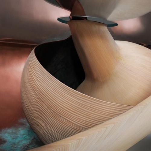 Симпатичный такой стол - ракушка Nautilus, экспериментальный дизайн марка фиша (Marc Fish). 01