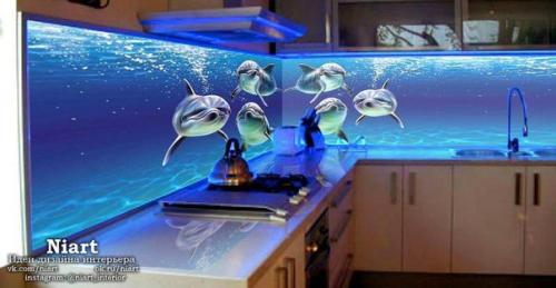 Скинали из стекла для кухни - как создать. 01