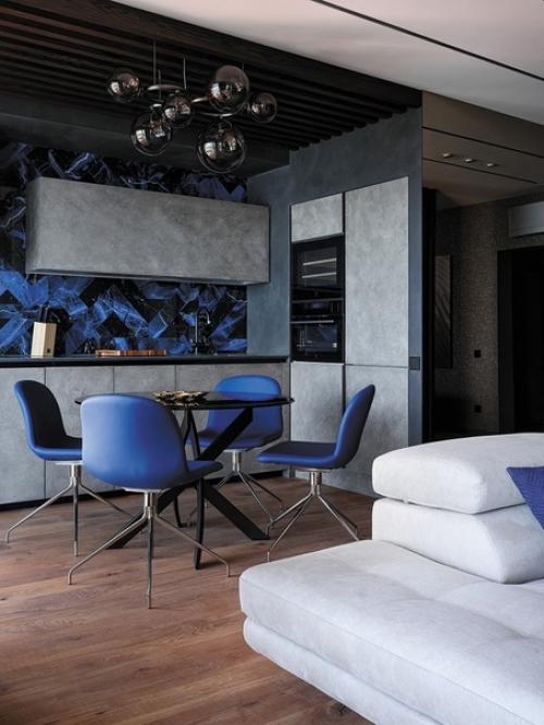 Один из последних трендов - дорогие интерьеры в небольших пространствах. 02