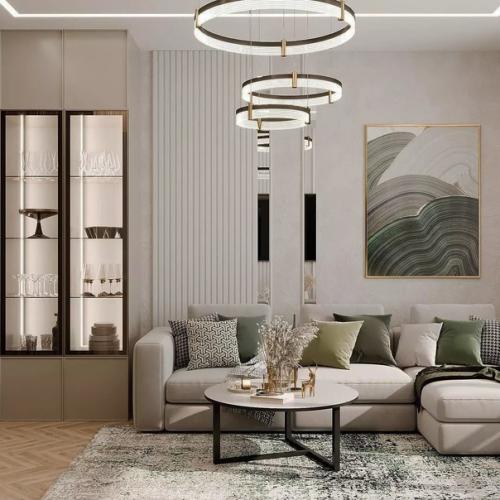 Интерьер квартиры в стиле неоклассика, площадью 70 кв. 01