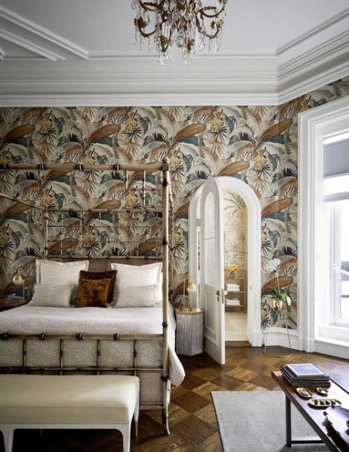 Обои с рисунком в интерьере: 10 идей ч. 2. 02