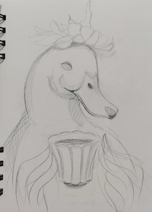 Когда попросилили нарисовать зверушку любую, а ты деревенская. 02