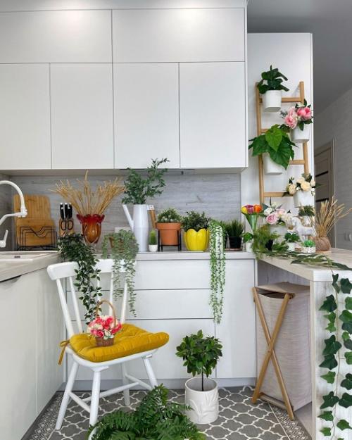 Ничто так не украшает скандинавский интерьер, как растения. 05