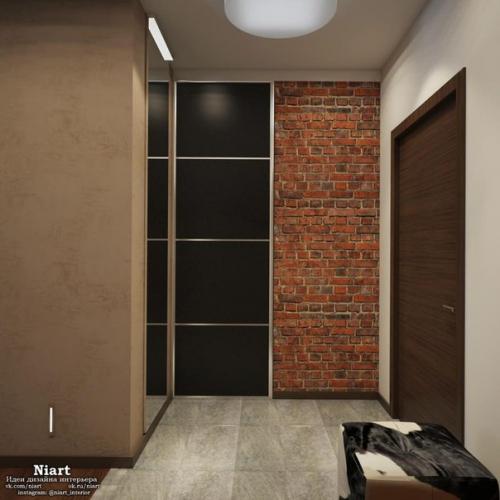 Проект интерьера студии с элементами лофта. 08