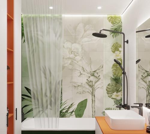 Оттенки зеленого одни из самых популярных акцентов. 07