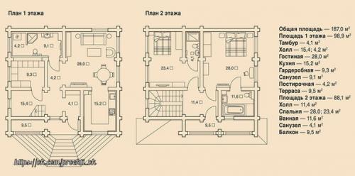 Загородная романтика. Деревянный коттедж в традиционном русском стиле. 09