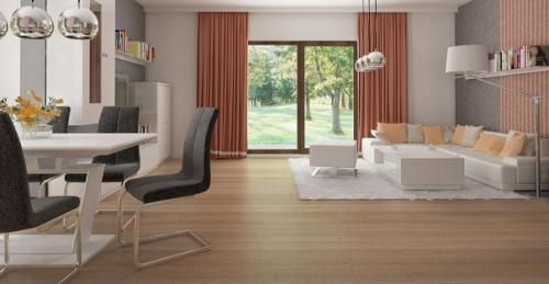 Компактный дом с мансардой и одноместным гаражом. 04