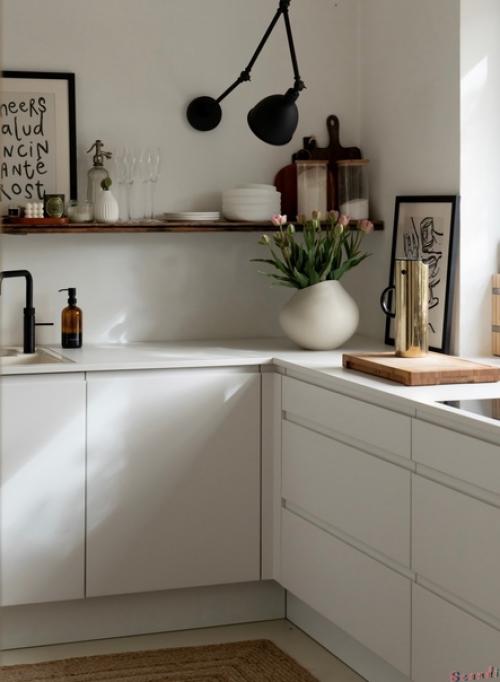 Красивые бежевые оттенки в дизайне уютного скандинавского дома. 08