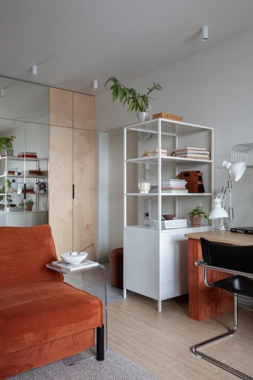 Интерьер квартиры - студии 25, 1 м 2 (30, 5 м 2 с лоджией) в ЖК терра в Санкт-петербурге. 04