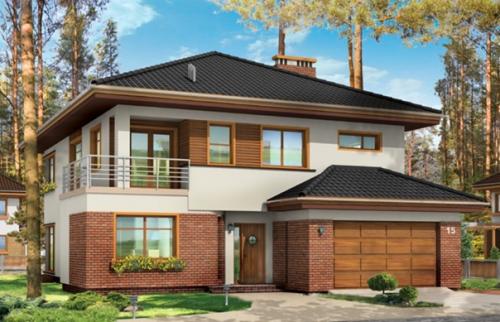 Современный, изысканный загородный коттедж. 01