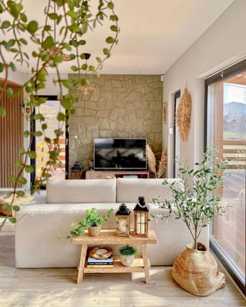 Просторный дом с мебелью Ikea и зелеными растениями. 01