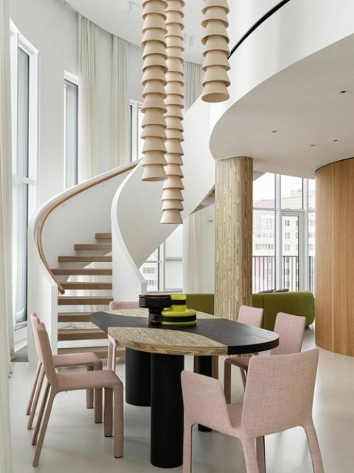 Реализованный интерьер двухэтажной квартиры, площадью 200 м в Екатеринбурге. 03