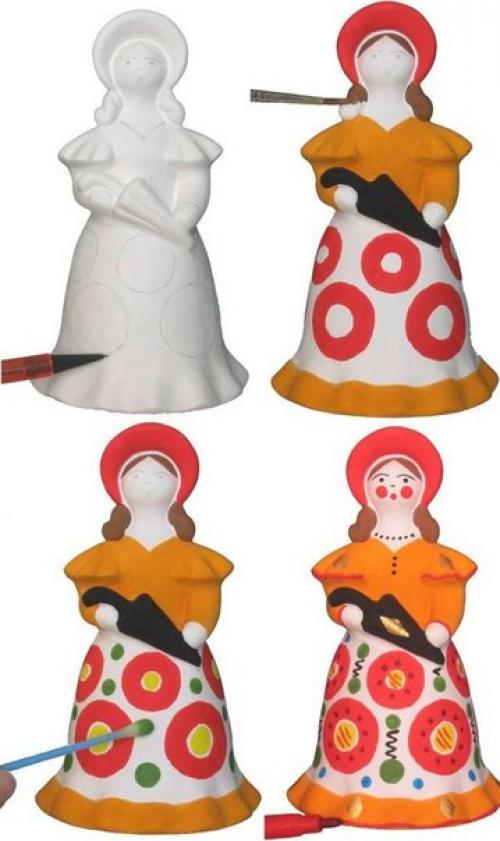 Дымковская игрушка своими руками. 07