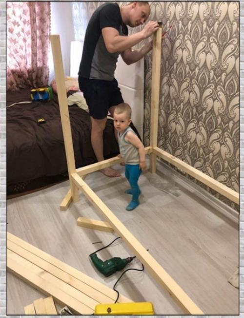 Процесс оформления детской кроватки. 01