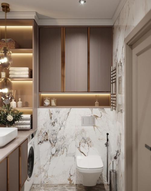 Интерьер ванной комнаты. 02