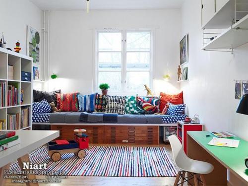 Интерьер детской для разнополых детей. 09