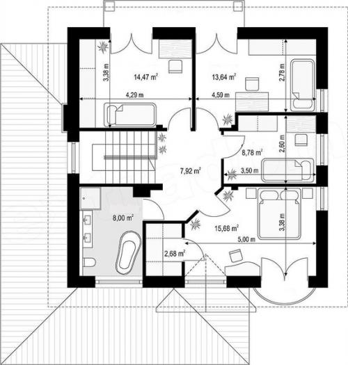 Шикарный двухэтажный дом. 03 Шикарный двухэтажный дом. 03