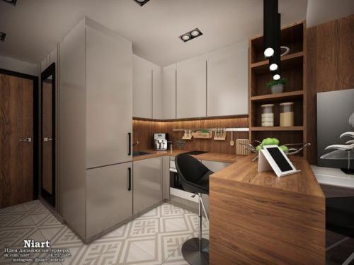 Современный и функциональный дизайн квартиры - студии 25 кв. 03