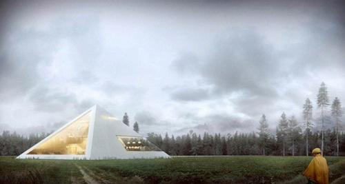 Pyramid House.  Мексиканский архитектор Хуан Карлос рамос (Juan Carlos Ramos) спроектировал дом - пирамиду (Pyramid House. 02
