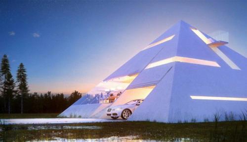 Pyramid House.  Мексиканский архитектор Хуан Карлос рамос (Juan Carlos Ramos) спроектировал дом - пирамиду (Pyramid House. 03