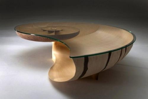 Симпатичный такой стол - ракушка Nautilus, экспериментальный дизайн марка фиша (Marc Fish). 06