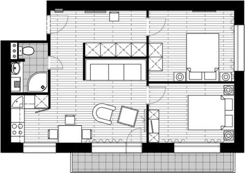 Квартира 56 метров. 09