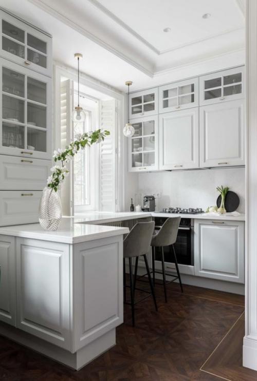 Дизайн кухни - гостиной площадью 19 кв. 03