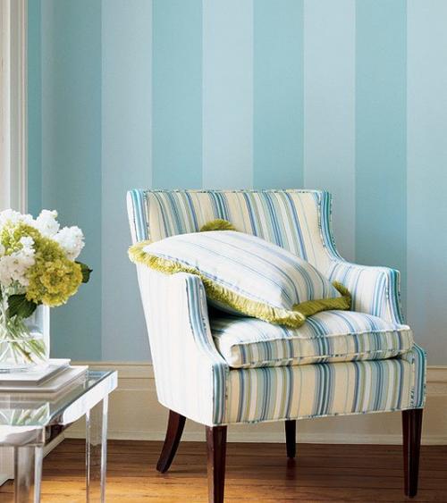 6 удивительных превращений интерьера, которых можно добиться полоской. 09