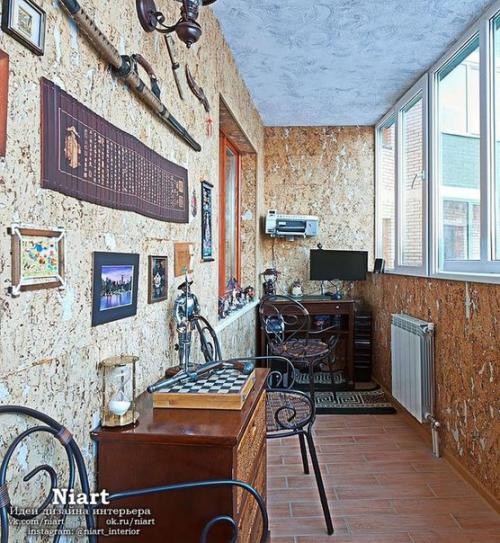 Дизайн закрытой лоджии. 07